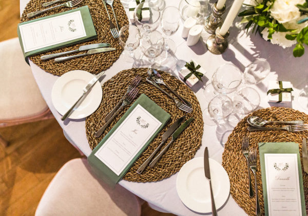 Wedding Sample Menu at La Mare Wine Estate