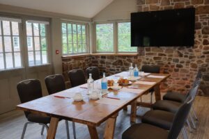The garden room at La Mare Wine Estate
